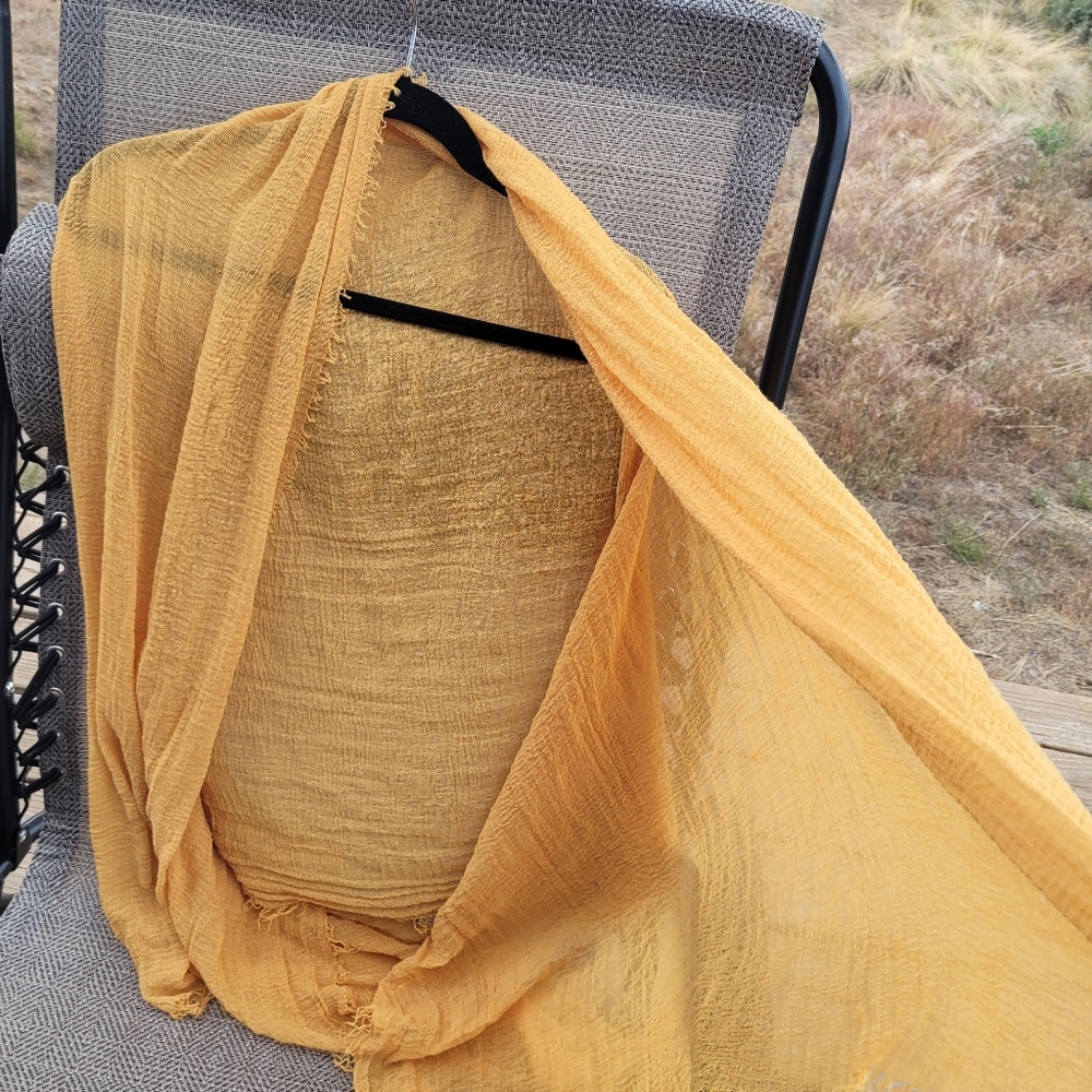 Yellow scarf/shawl